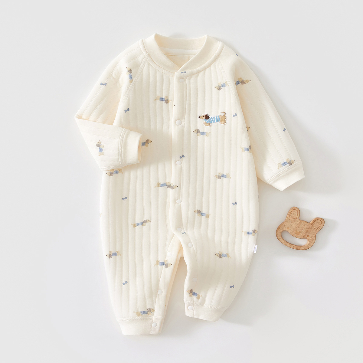 Baby Clothing Quality - AYNIGIELL 秋と冬の新生児ジャンプスーツ、高品質の純粋な綿の女の赤ちゃん服 0-18 ヶ月の赤ちゃん男の子アウトドアウェア