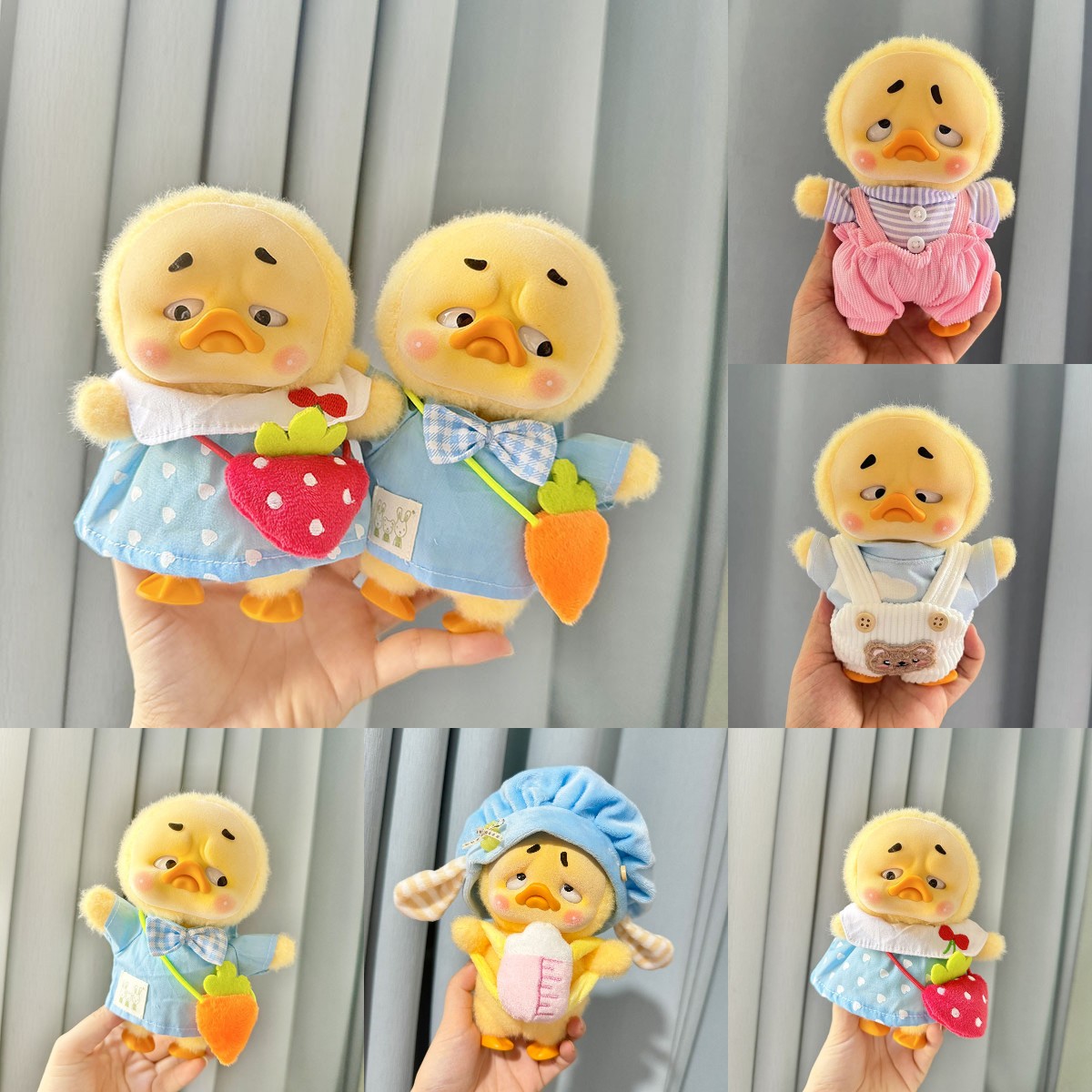 Baby Clothing Accessories - 幼稚園用のアヒルのぬいぐるみセット,かわいいベビーアクセサリー,小さな黄色いアヒルの人形の服,居心地の良いアヒルの服