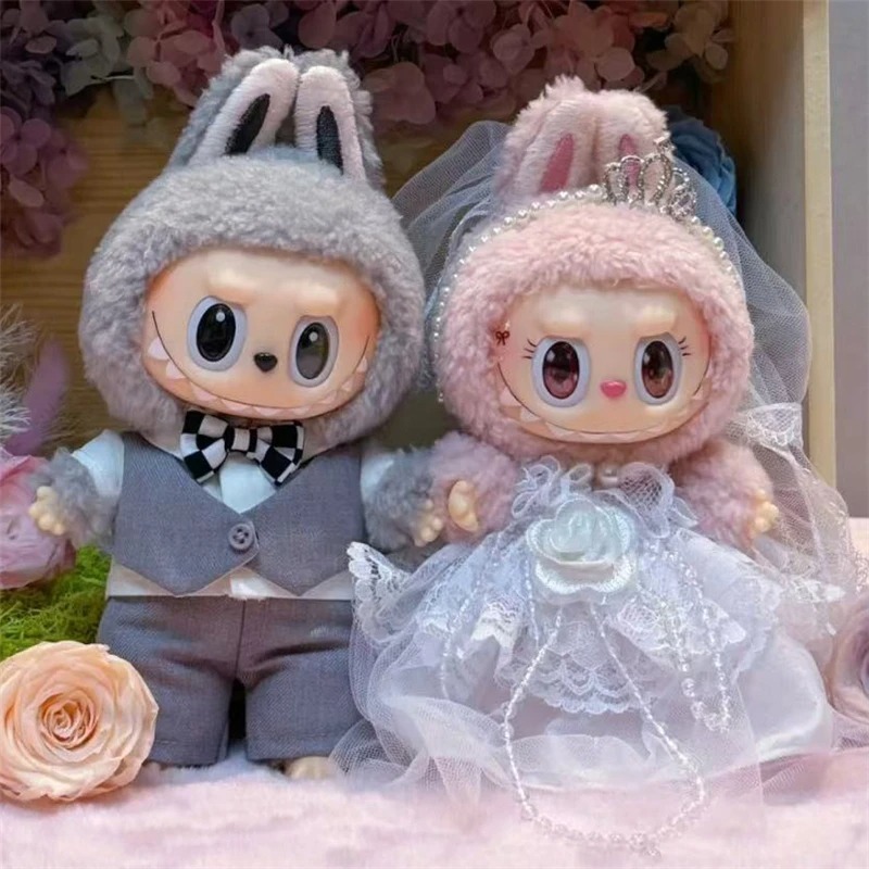 Baby Clothing Accessories - 15 17 センチメートルラビュブ人形結婚式恋人ドレス衣装服シフォンスカートスーツ服革靴セットドールハウスアクセサリー
