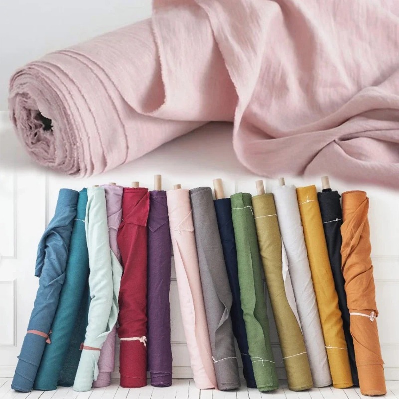 Baby Clothing Organic - 縫製用の純粋なリネン生地,キルティング生地,工芸品,バッグ,ベビー服,ドレス,寝具セット,手作り縫製,280x100cm