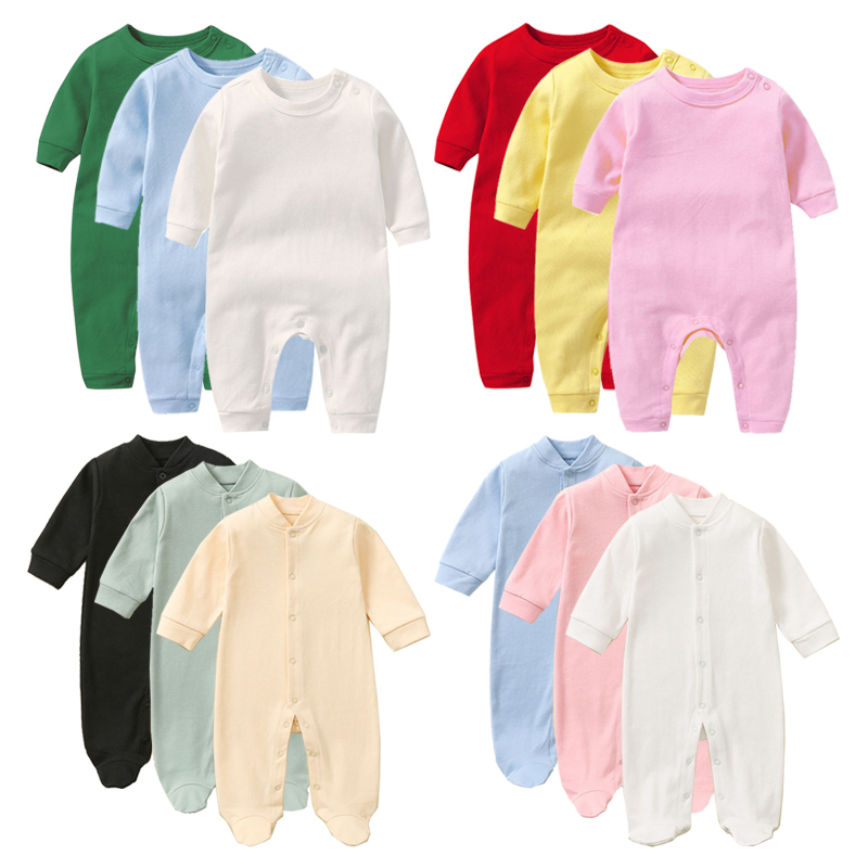 Baby Clothing Factory Shop - プロモーション限定オファー綿新生児ジャンプスーツ成長ロンパーススリープスーツワンピースジャンパー成長パジャマ Roupa スリープスーツ