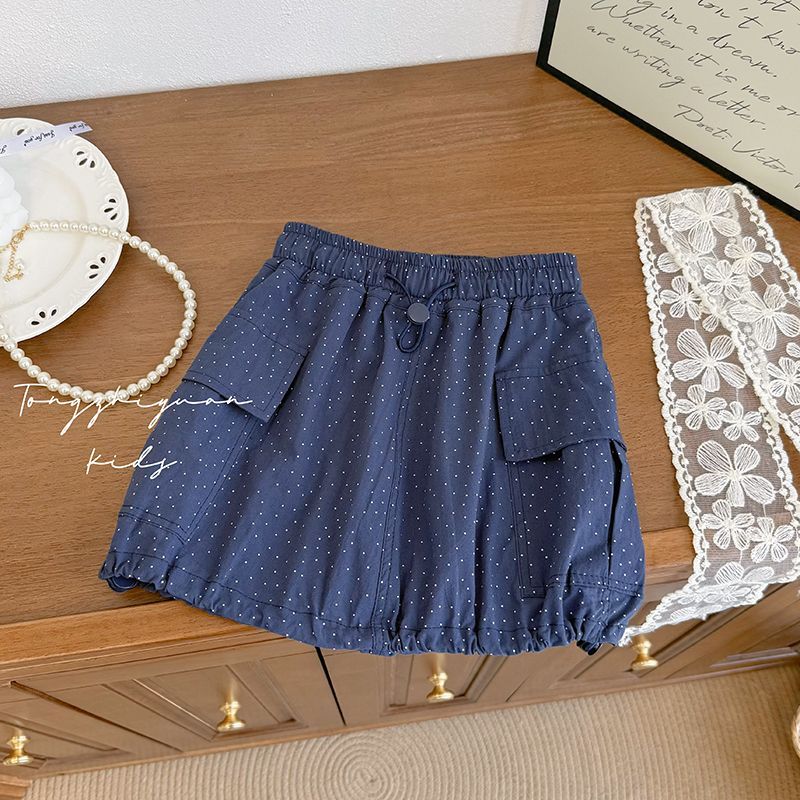 Baby Clothing Quality - 女の子の夏の新しいファッショナブルな水玉模様のワークウェアスカート、子供用ベビーカジュアルトレンド高品質子供服スカートトレンド