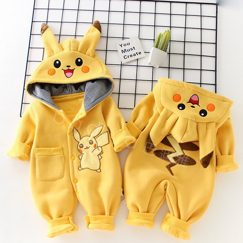 Baby Clothing Accessories - 漫画ポケットモンスターベビーパジャマ新生児かわいい冬長袖子供ロンパース服赤ちゃん幼児の服カバーオールギフト