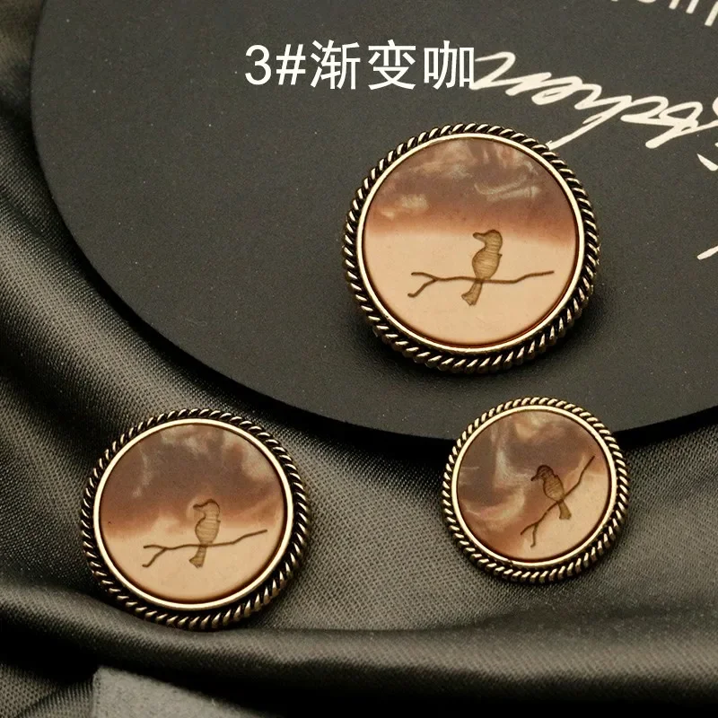 ジーンズ用の鳥の装飾が施された6つのボタンのセット,黒と金, - Baby Clothing Cheap のレビューと価格
