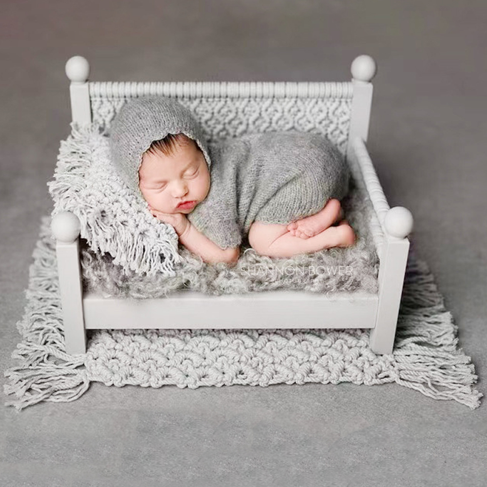 新生児の写真撮影の小道具ベビージャンプスーツ帽子写真撮影服半 - Baby Clothing Accessories のレビューと価格