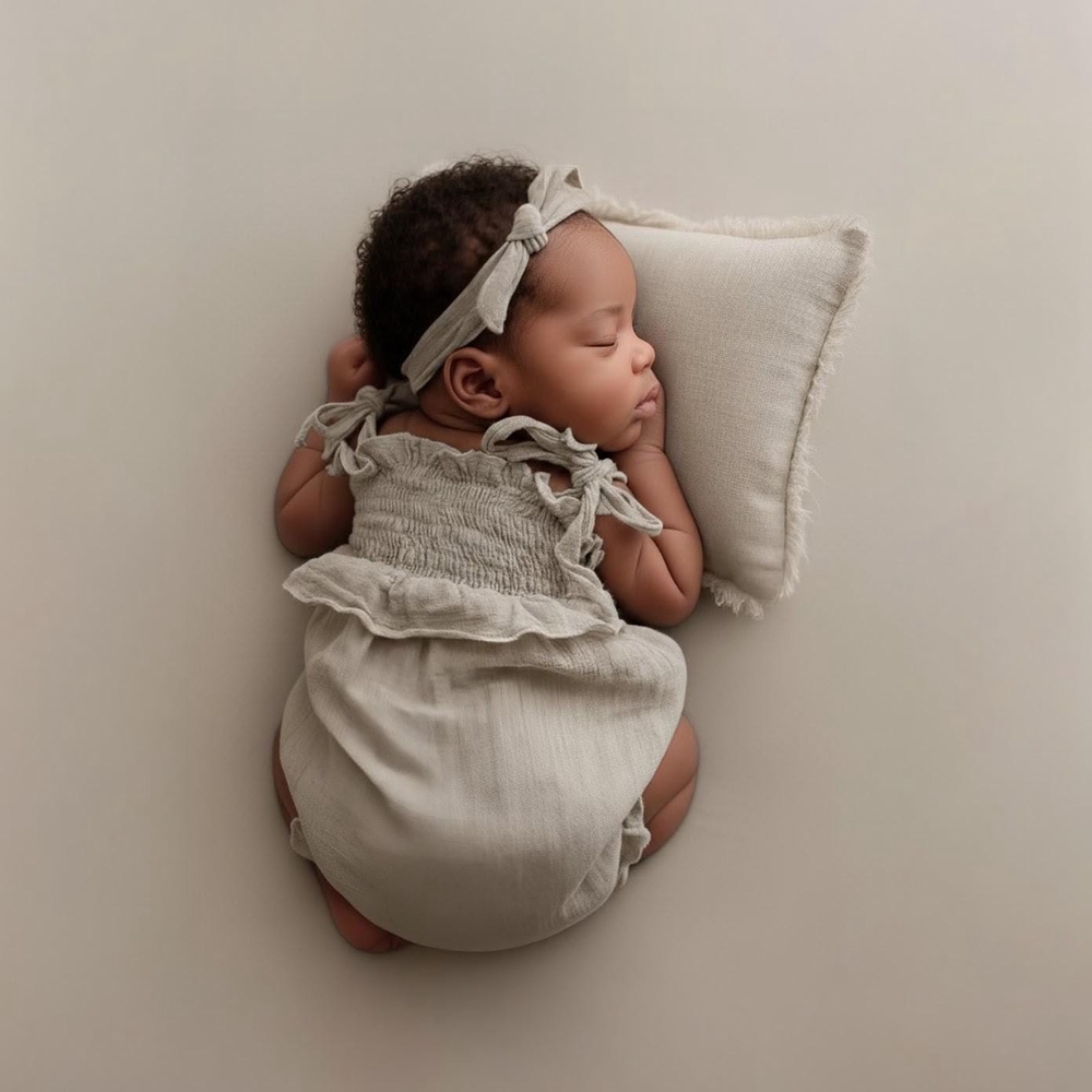 新生児写真撮影用小道具女の赤ちゃん黄色リネンコットンオフショ - Baby Clothing Accessories のレビューと価格