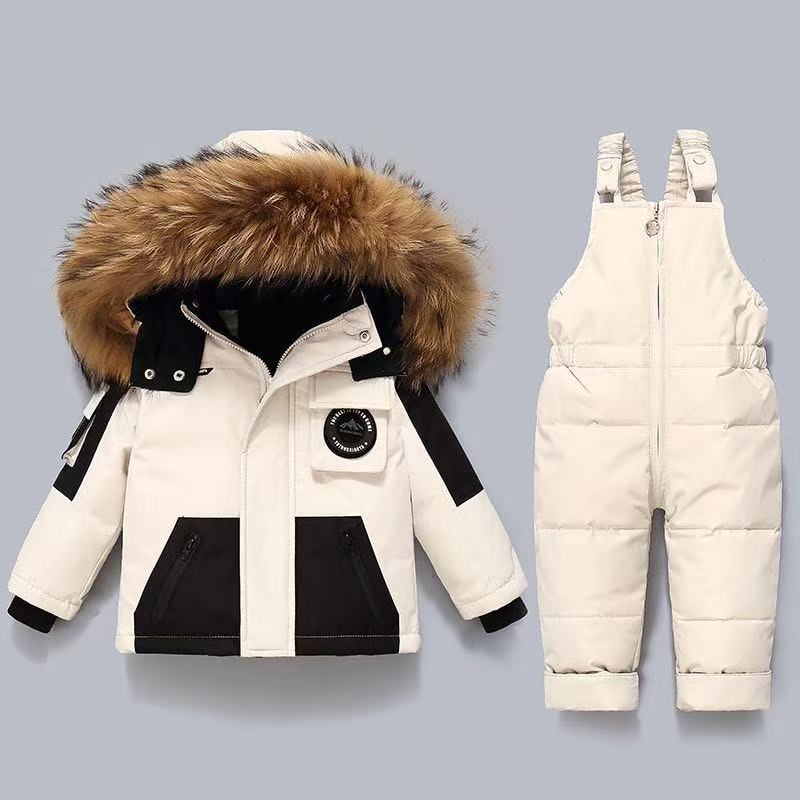 2026 冬子供用ダウンジャケットサーマルセットベビー厚手よ - Baby Clothing Zipper のレビューと価格