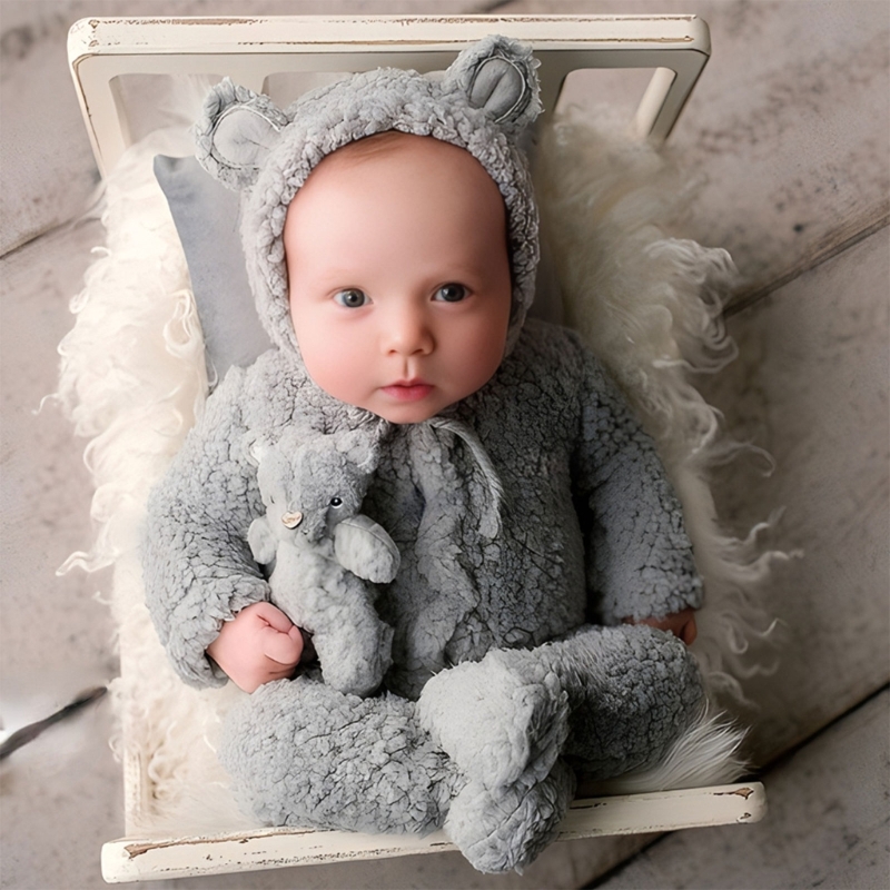 2 個の写真撮影の小道具赤ちゃん男の子女の子ユニセックスジャ - Baby Clothing Accessories のレビューと価格