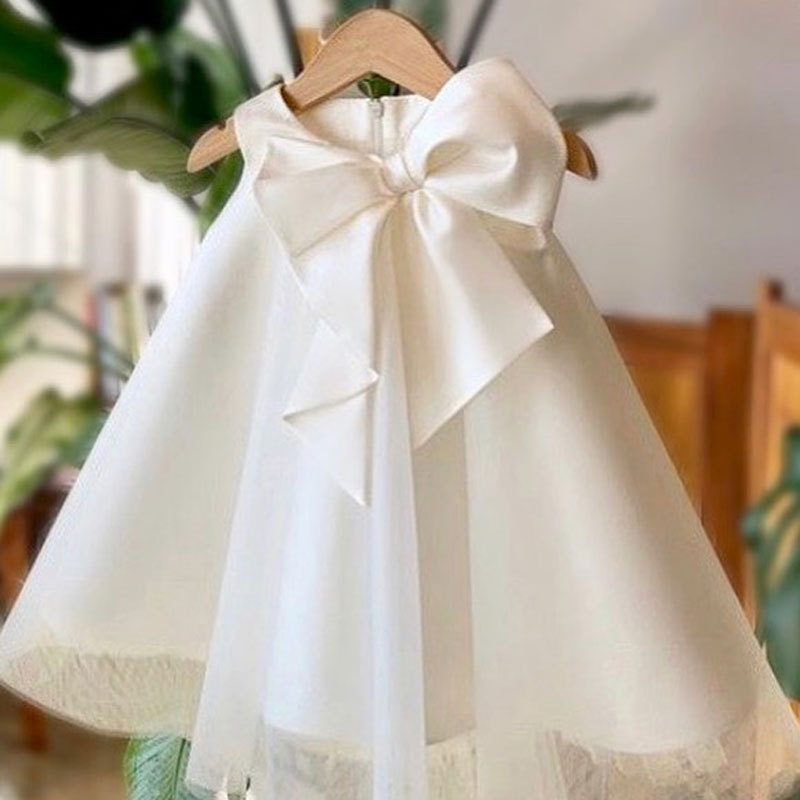 夏ビッグリボン女の赤ちゃんドレス 1st 誕生日パーティーウ - Baby Clothing Accessories のレビューと価格