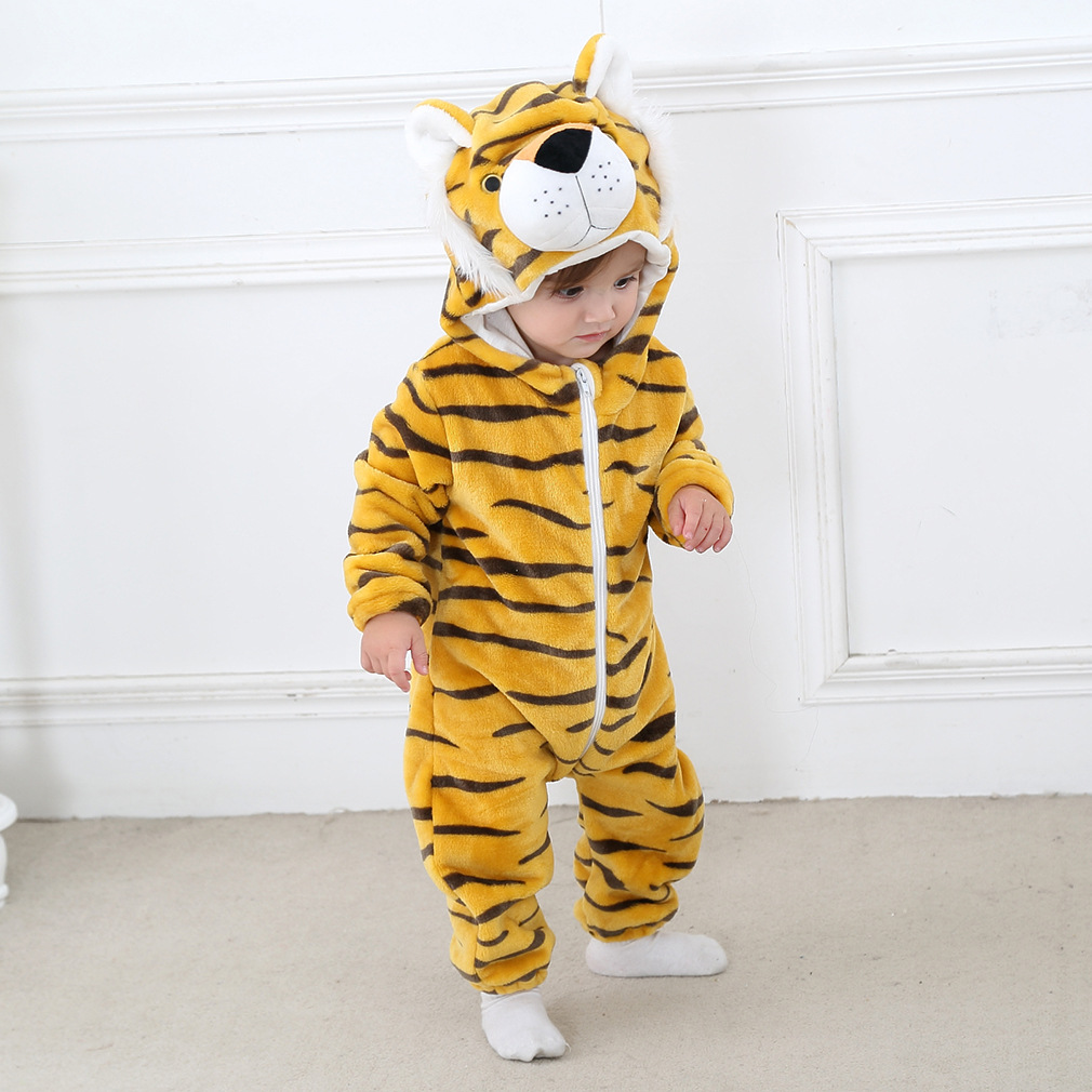 ベビーロンパース子供コスプレ冬フランネルワンピースフード付き - Baby Clothing Factory Shop のレビューと価格