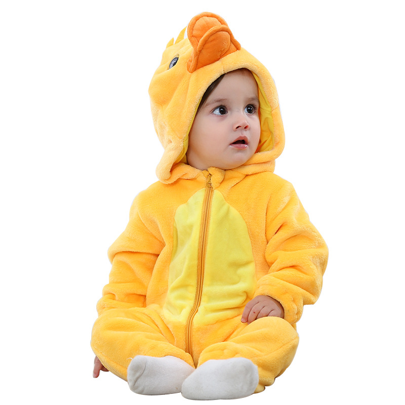 ベビーロンパース子供コスプレ冬フランネルワンピースフード付き - Baby Clothing Factory Shop のレビューと価格