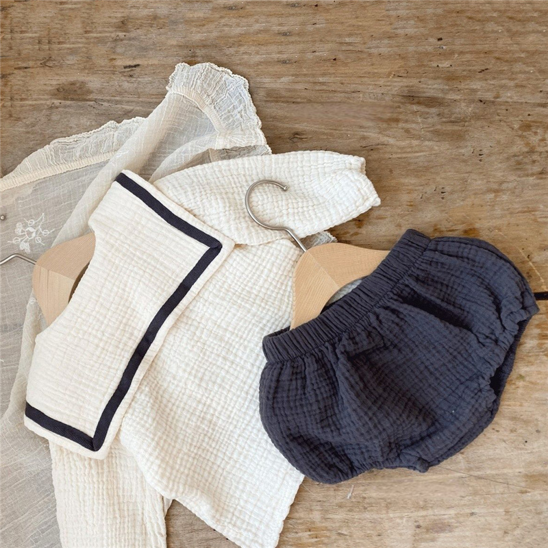 ベビー服セット 0-3 年オーガニックコットンネイビーデザイ - Baby Clothing Organic のレビューと価格