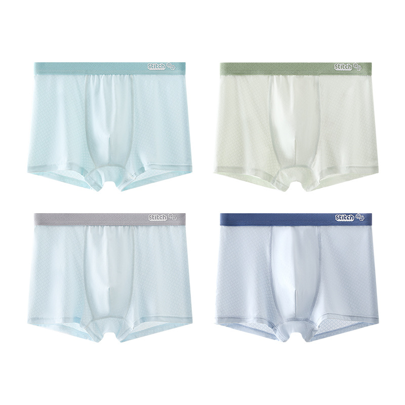 4 個男の子ベビー通気性ボクサーパンツ下着薄い夏用パンティー - Baby Clothing Quality のレビューと価格