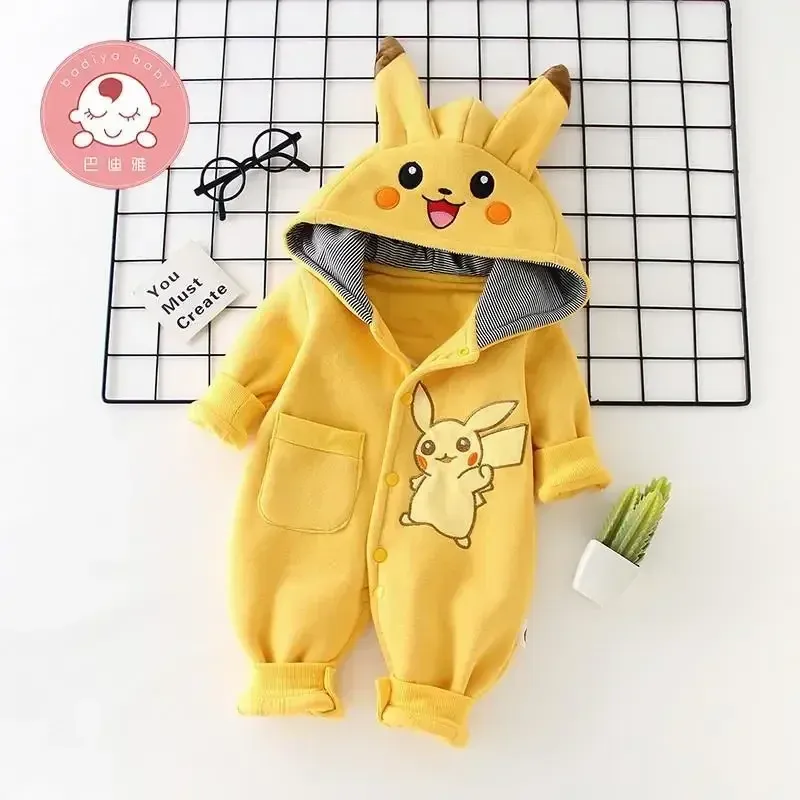 漫画ポケットモンスターベビーパジャマ新生児かわいい冬長袖子供 - Baby Clothing Accessories のレビューと価格