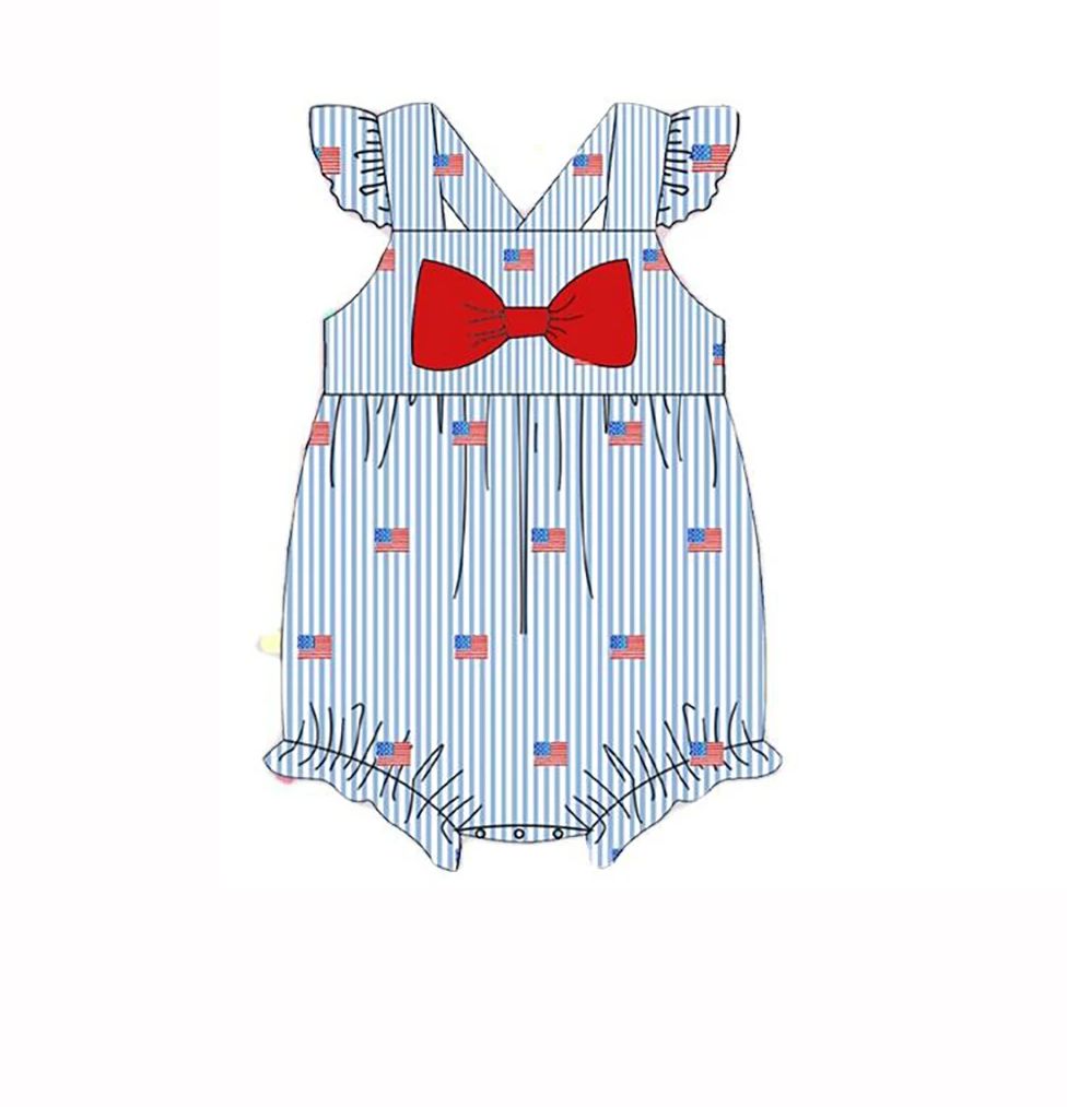 高品質の7月4日キッズ服プリントツーピースセット、米国旗柄の - Baby Clothing High Quality のレビューと価格