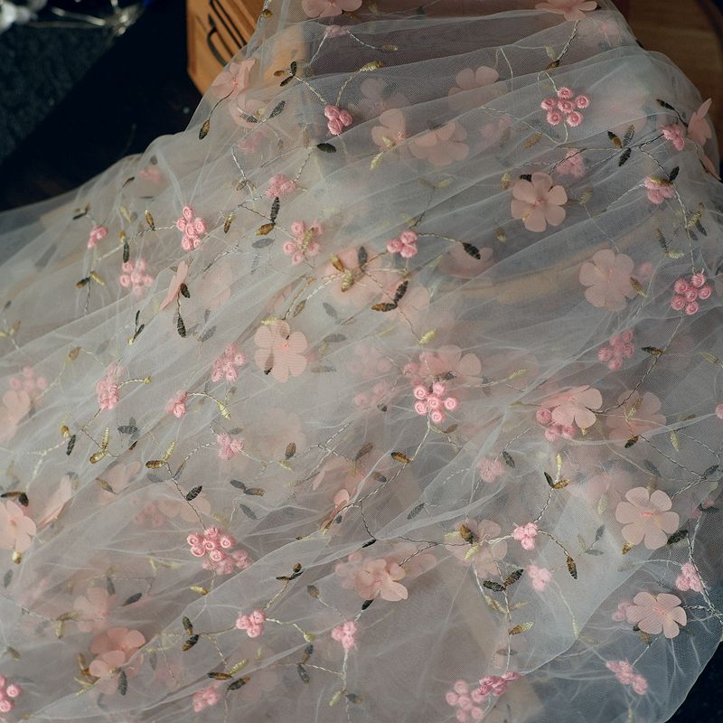 0.5m刺繍フラワーメッシュ生地刺繍3DフローラルレースDI - Baby Clothing Organic のレビューと価格