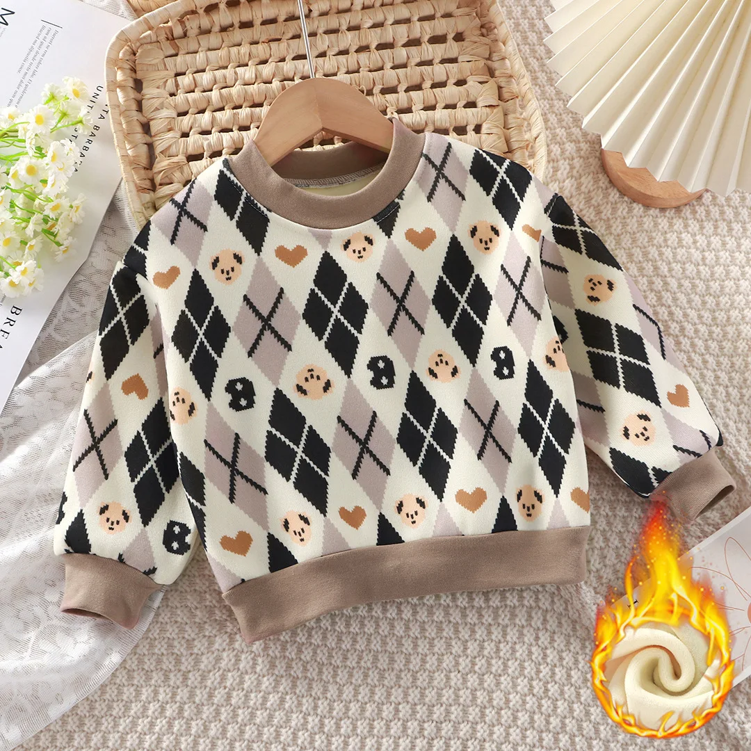 男の子用冬用セーター 超ソフト厚手ニットベビープルオーバー  - Baby Clothing High Quality のレビューと価格