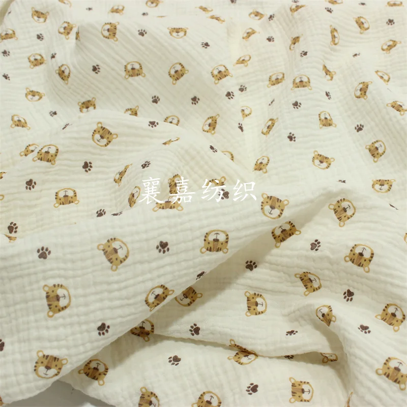 100X135cm ベビー綿ガーゼクレープタイガーヘッドプリ - Baby Clothing Organic のレビューと価格