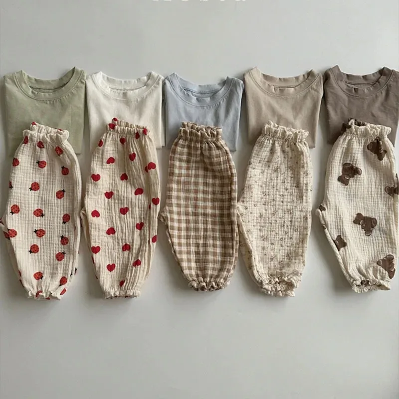ソフトモスリン服パンツパンタロンカプリパンツオーガニックコッ - Baby Clothing Organic のレビューと価格